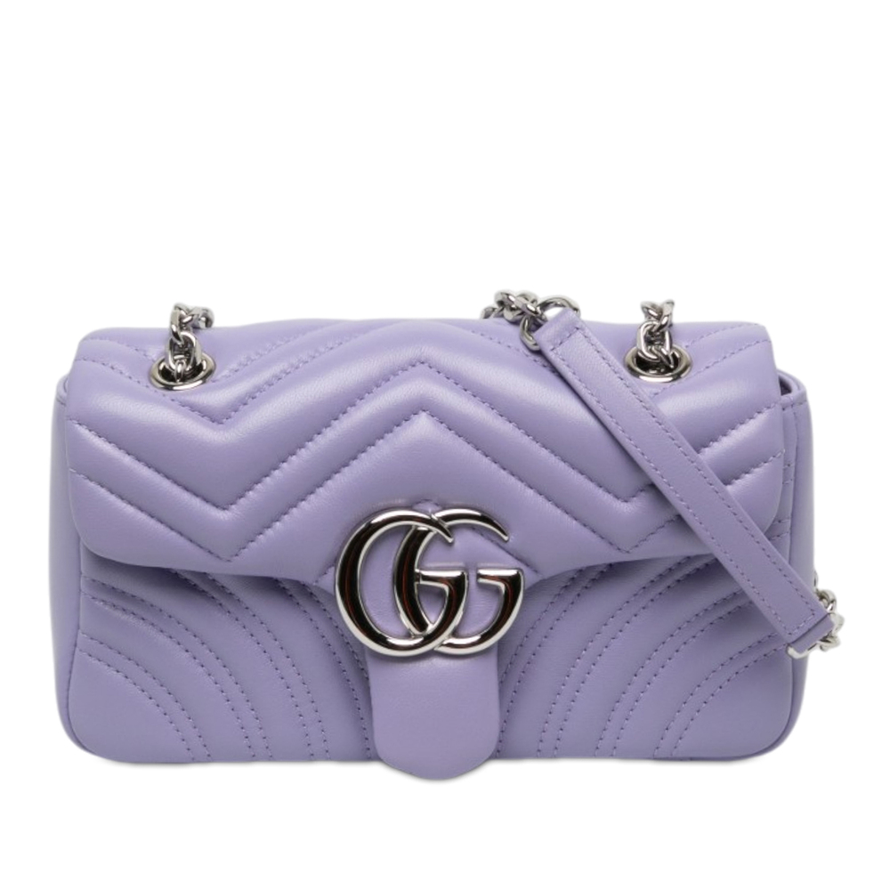Pre-Loved Gucci Small GG Marmont Matelasse Calfskin Shoulder Bag